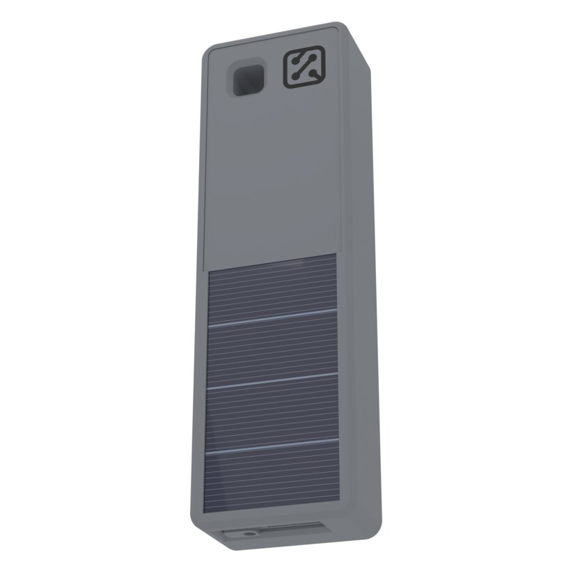 FlyBeeper FANET Vario — a FANET transceiver and a variometer in one enclosure with a solar panel